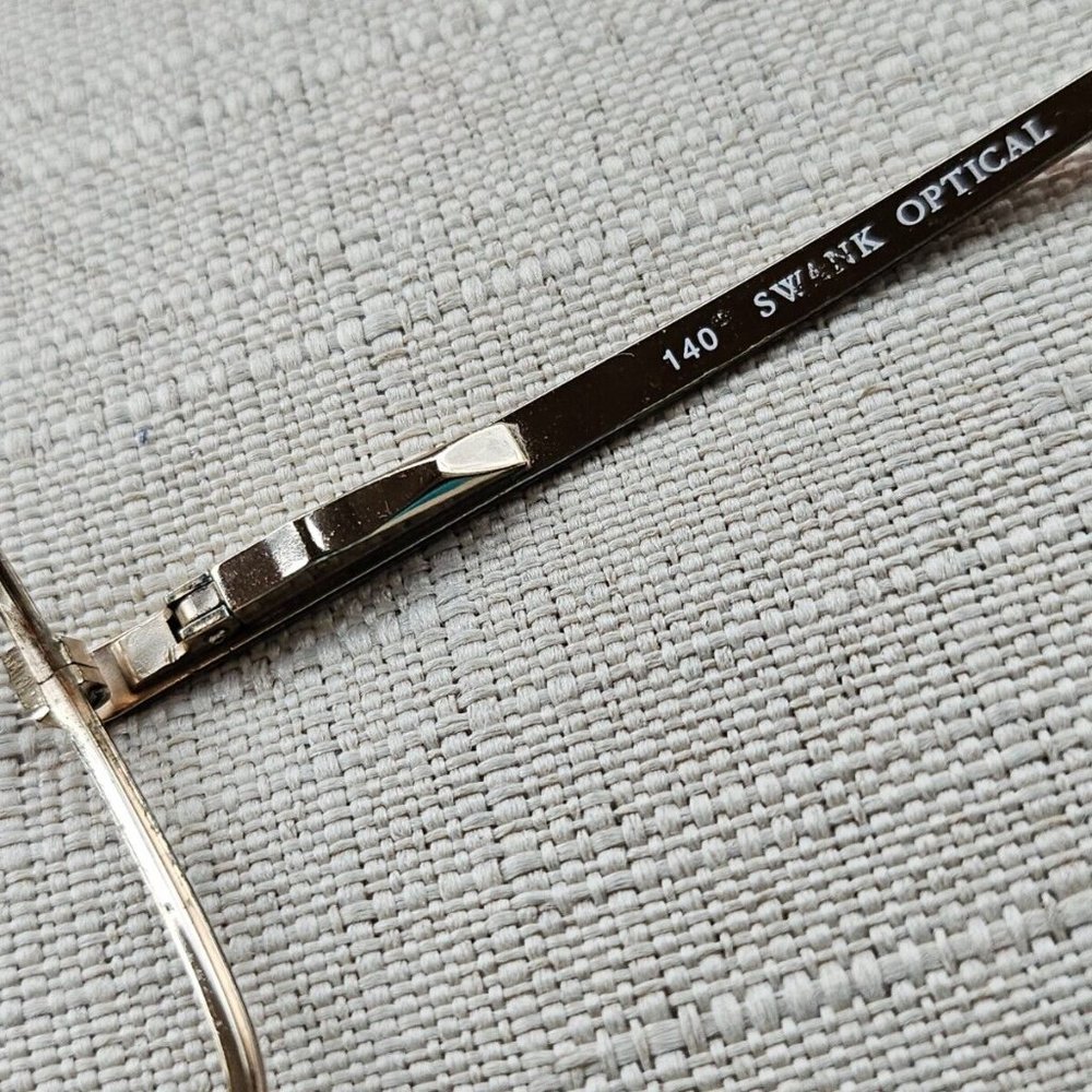 Swank Optical Vintage Men Eyeglasses Gold Tone KODIAK 58[]16 140 Glasses - Picture 10 of 11